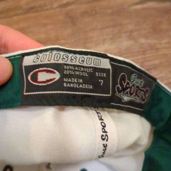 VTG Colosseum Oregon Ducks Hat UO University of Oregon Wool Blend Green White - Picture 3 of 4